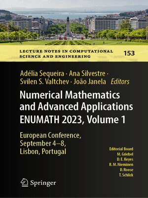 cover image of Numerical Mathematics and Advanced Applications ENUMATH 2023, Volume 1
